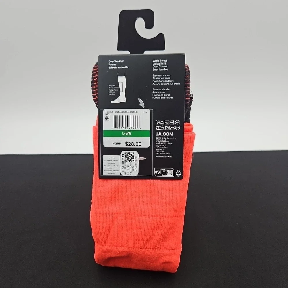 Under Armour Magnetico Pocket Soccer Over The Calf Socks Men's Size‎ L 8.5-13